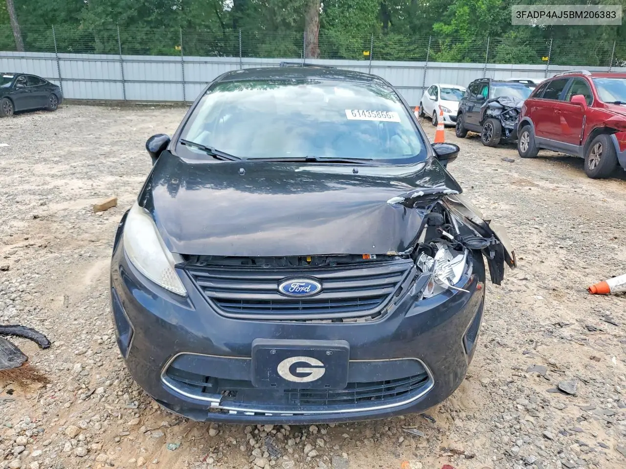 2011 Ford Fiesta S VIN: 3FADP4AJ5BM206383 Lot: 61435866
