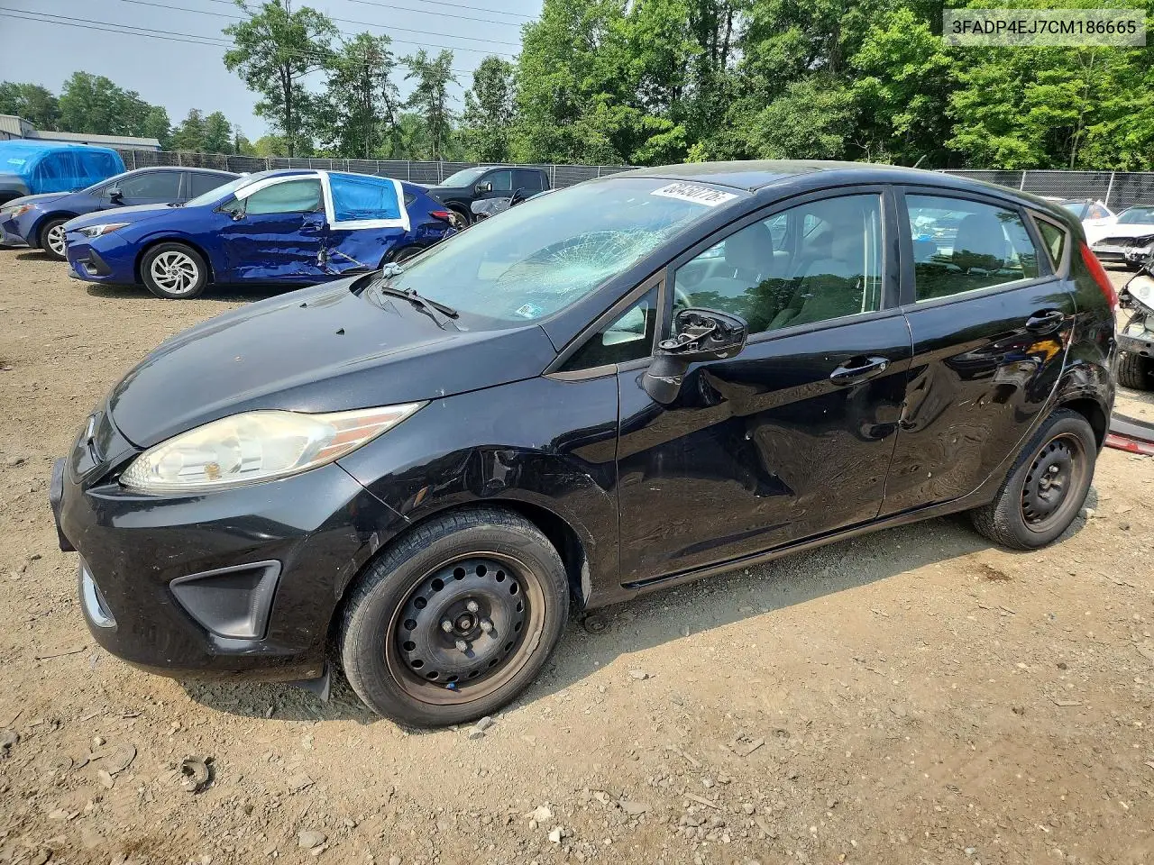 2012 Ford Fiesta Se VIN: 3FADP4EJ7CM186665 Lot: 60450776