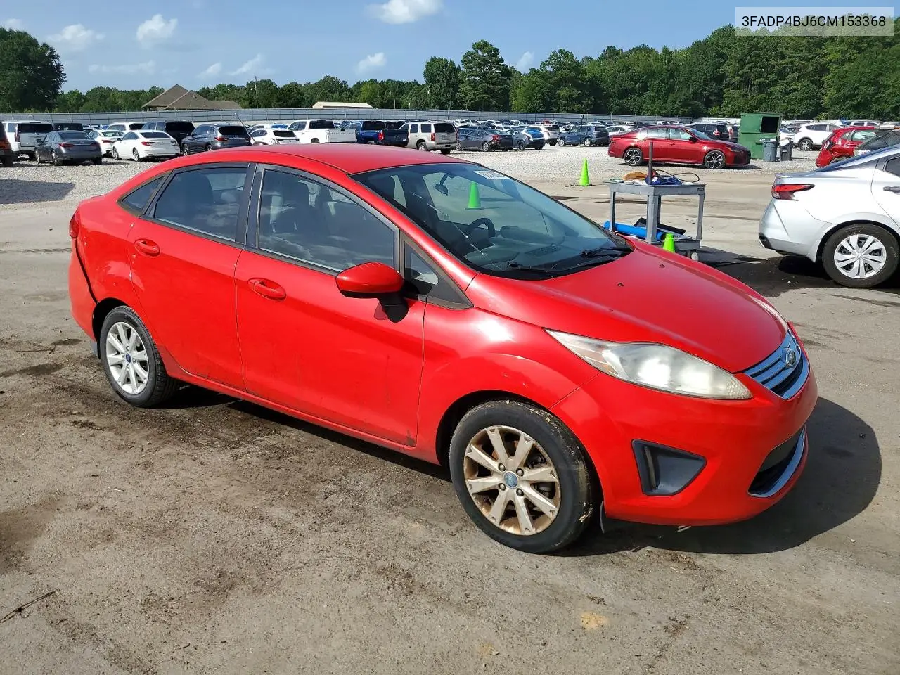 2012 Ford Fiesta Se VIN: 3FADP4BJ6CM153368 Lot: 60718006