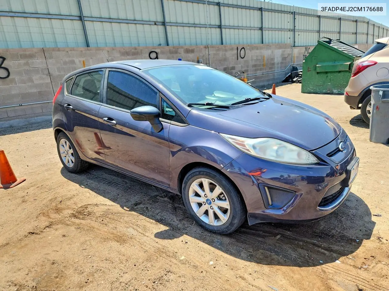 2012 Ford Fiesta Se VIN: 3FADP4EJ2CM176688 Lot: 61601226
