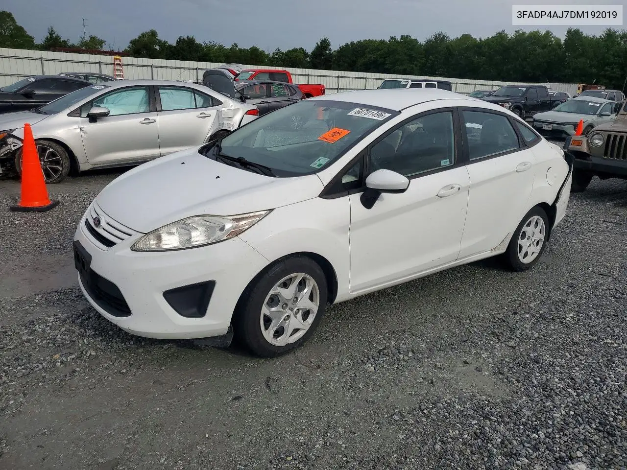 2013 Ford Fiesta S VIN: 3FADP4AJ7DM192019 Lot: 60701496