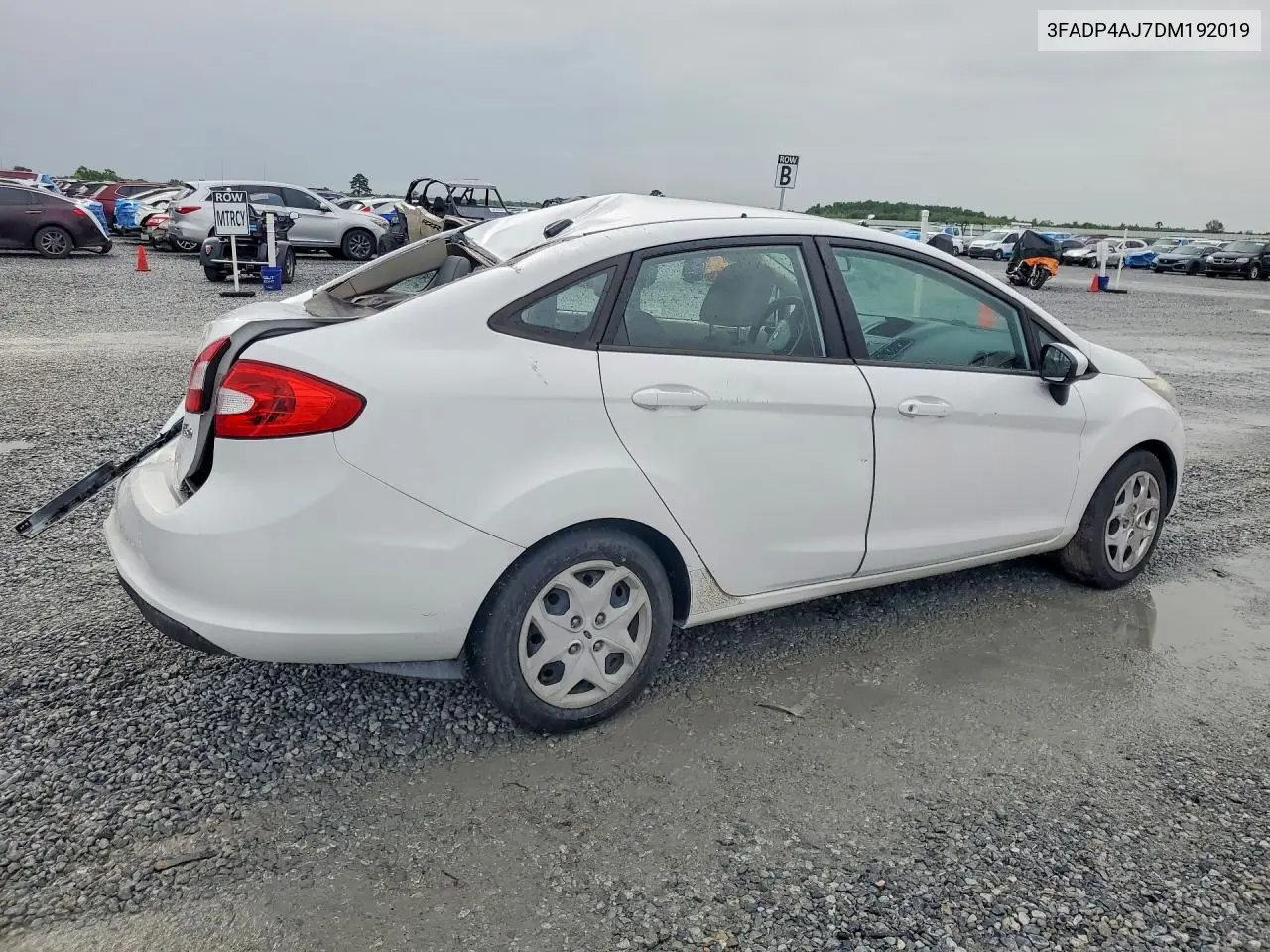 2013 Ford Fiesta S VIN: 3FADP4AJ7DM192019 Lot: 60701496