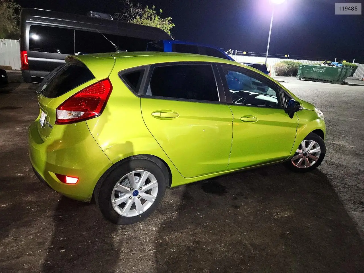 2013 Ford Fiesta Se VIN: 119485 Lot: 61813736