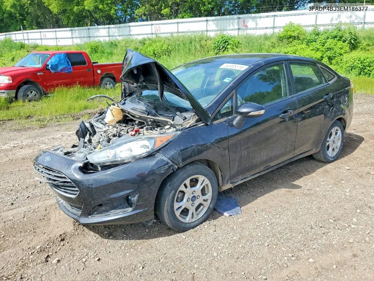 2014 Ford Fiesta Se VIN: 3FADP4BJ3EM186377 Lot: 56988516