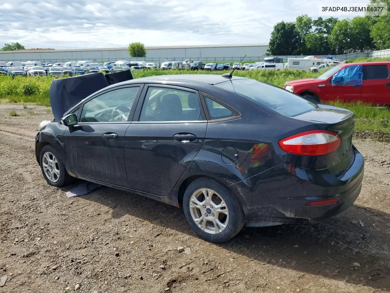 2014 Ford Fiesta Se VIN: 3FADP4BJ3EM186377 Lot: 56988516