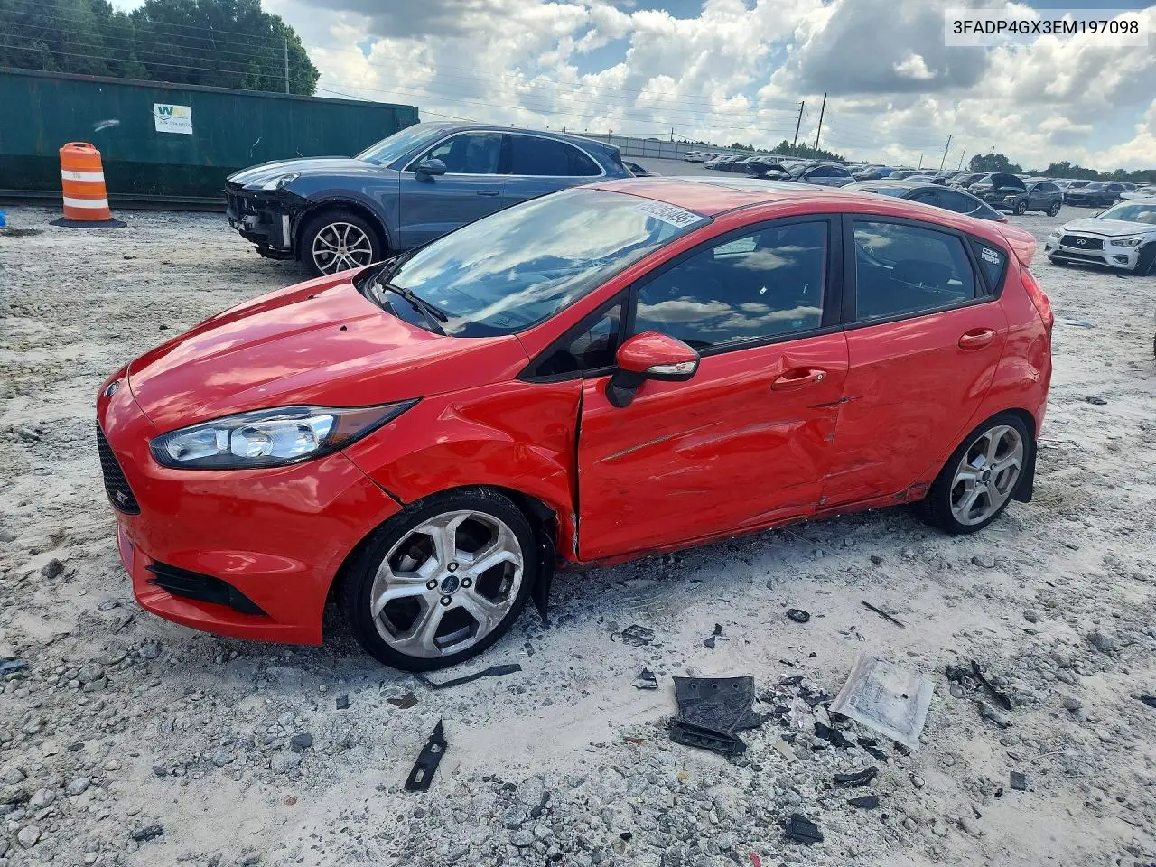 2014 Ford Fiesta St VIN: 3FADP4GX3EM197098 Lot: 59293496