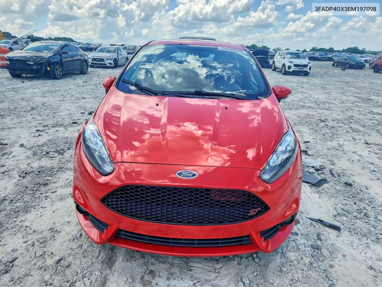 2014 Ford Fiesta St VIN: 3FADP4GX3EM197098 Lot: 59293496