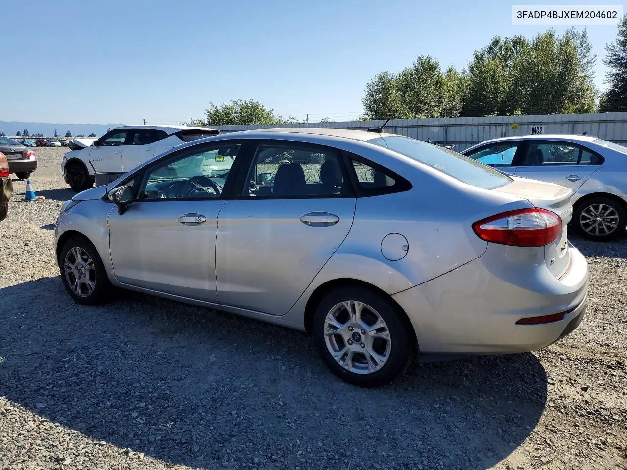 2014 Ford Fiesta Se VIN: 3FADP4BJXEM204602 Lot: 59886856