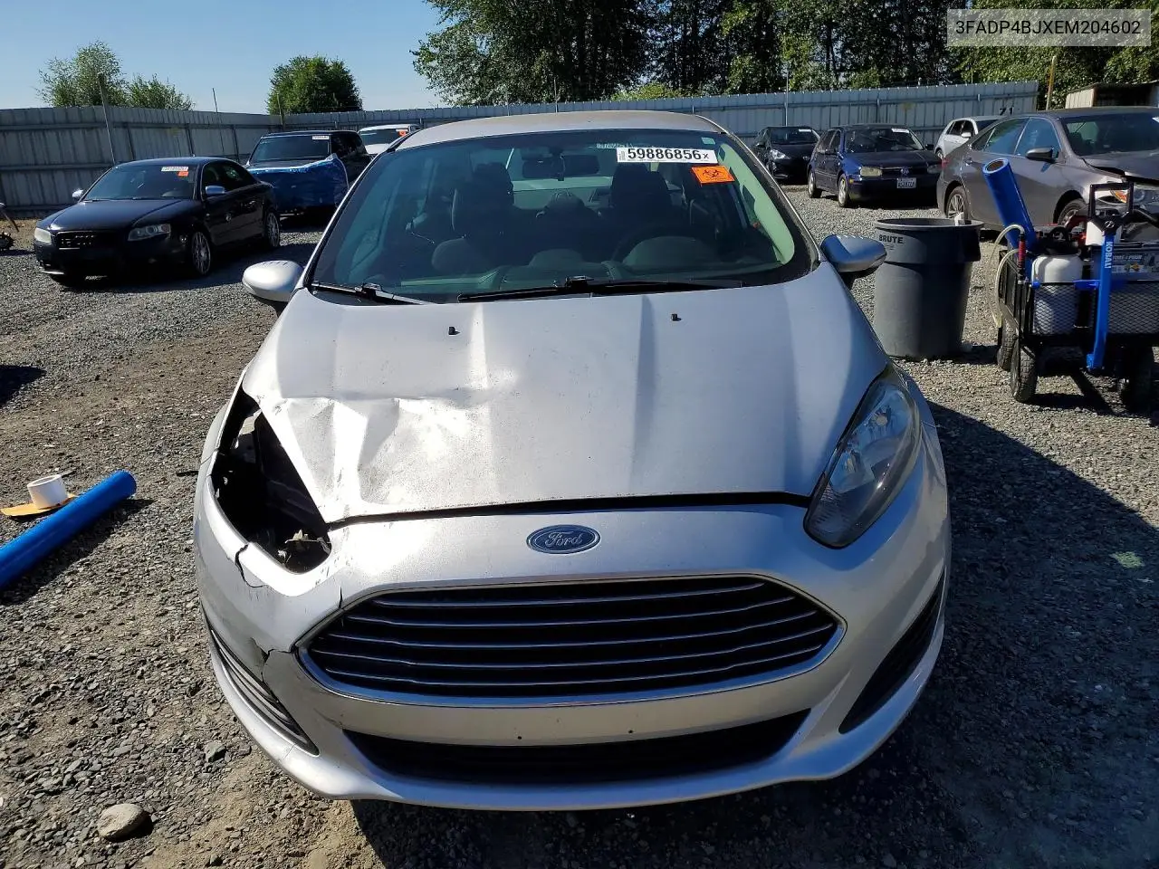 2014 Ford Fiesta Se VIN: 3FADP4BJXEM204602 Lot: 59886856