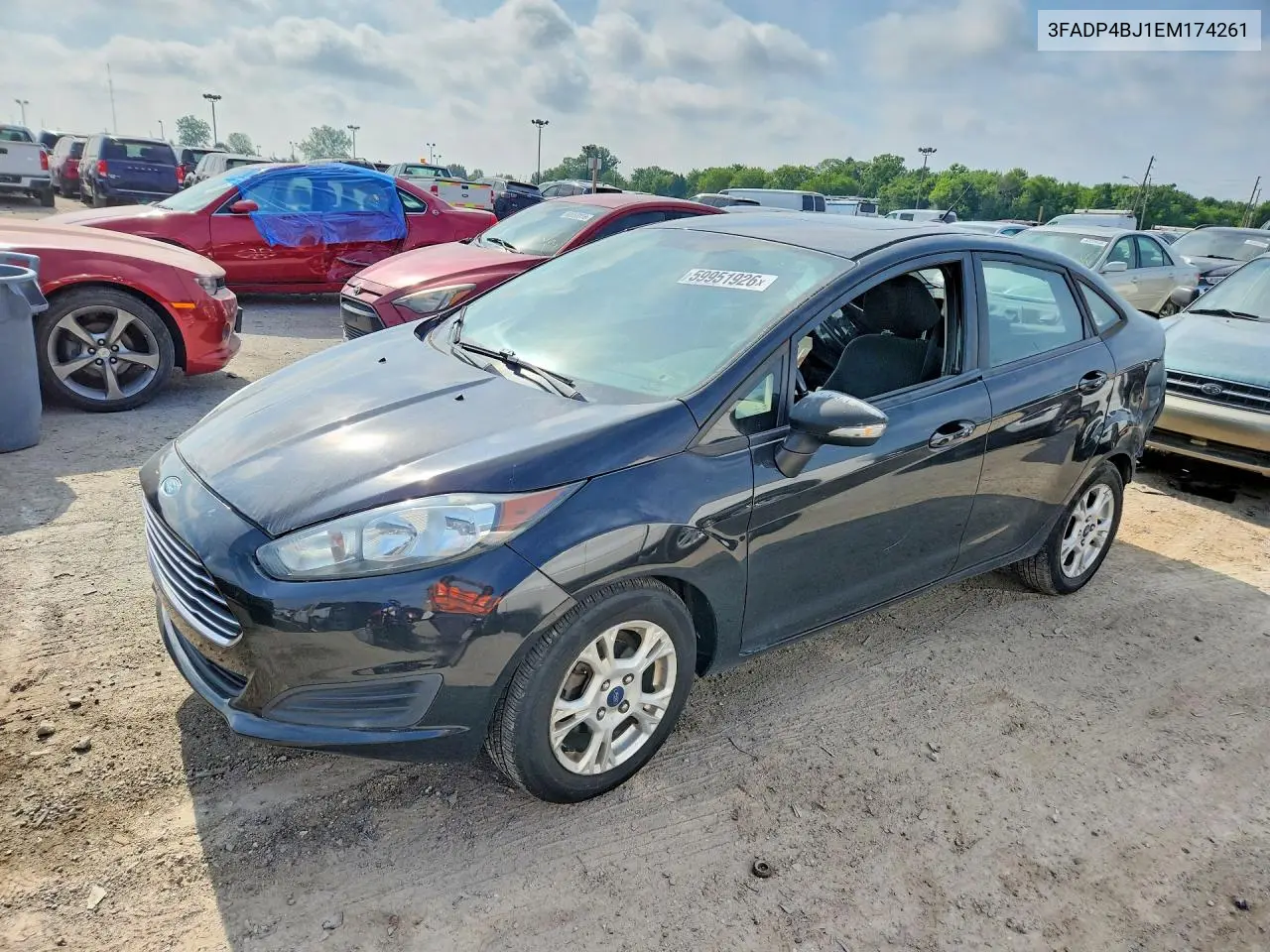 2014 Ford Fiesta Se VIN: 3FADP4BJ1EM174261 Lot: 59951926