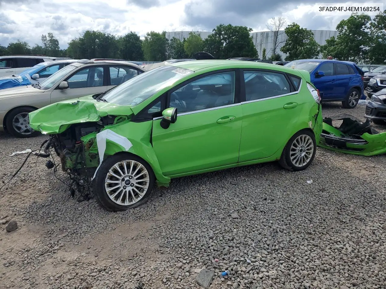 2014 Ford Fiesta Titanium VIN: 3FADP4FJ4EM168254 Lot: 60372526