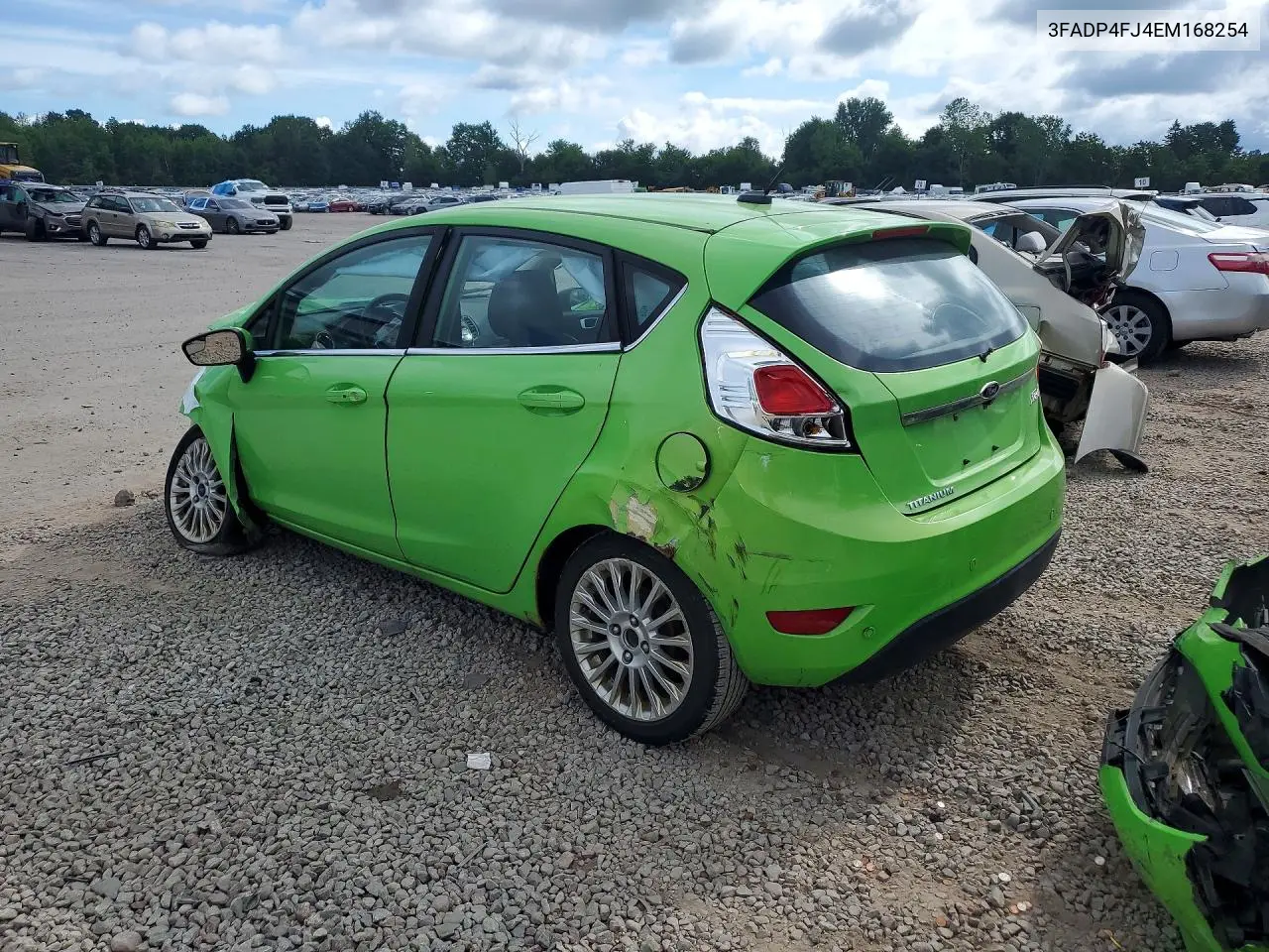 2014 Ford Fiesta Titanium VIN: 3FADP4FJ4EM168254 Lot: 60372526