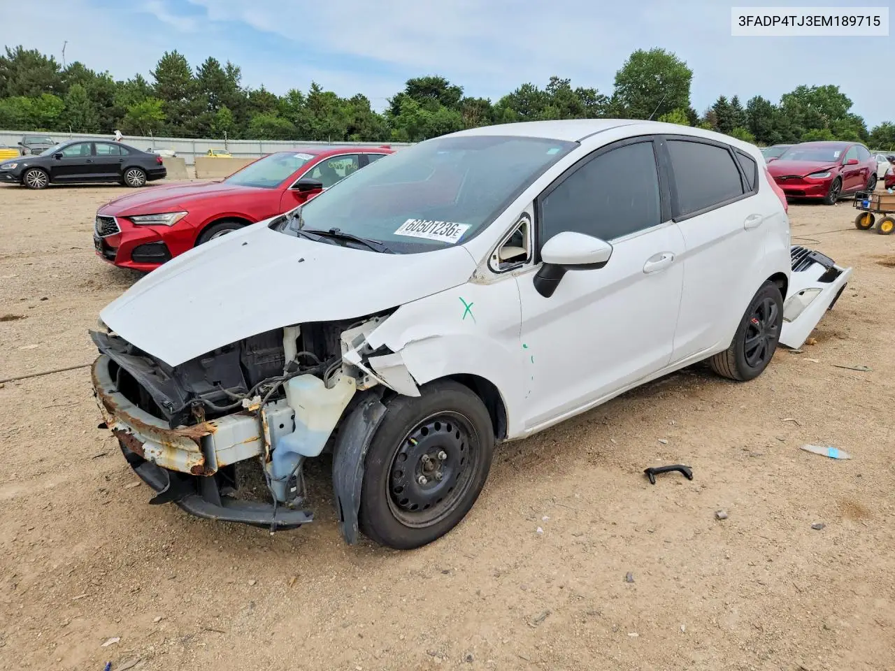 2014 Ford Fiesta S VIN: 3FADP4TJ3EM189715 Lot: 60501236
