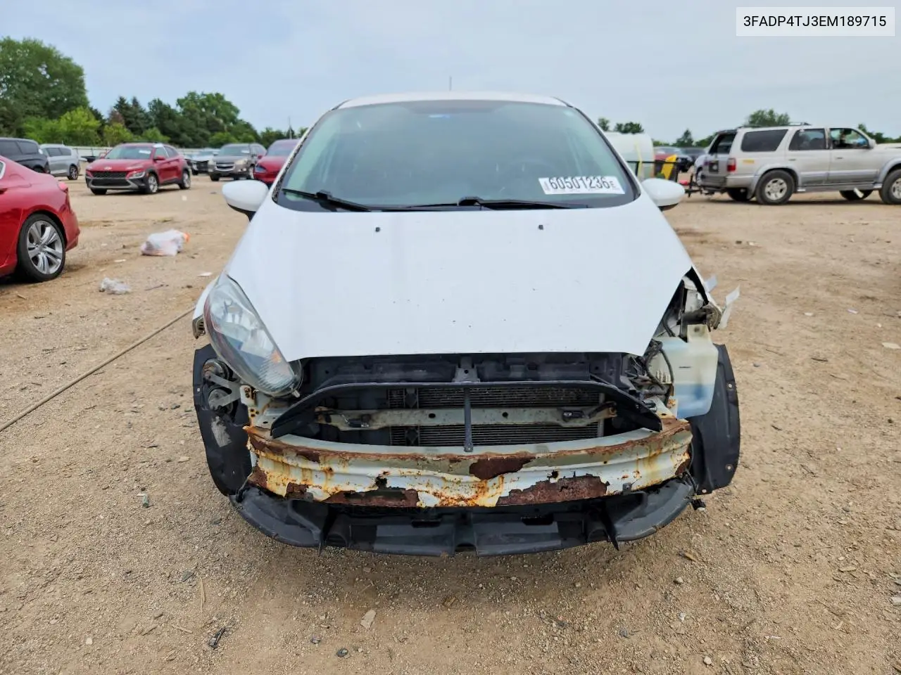2014 Ford Fiesta S VIN: 3FADP4TJ3EM189715 Lot: 60501236