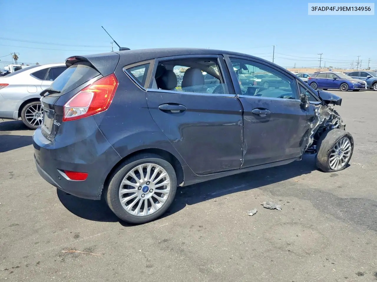 2014 Ford Fiesta Titanium VIN: 3FADP4FJ9EM134956 Lot: 60712786