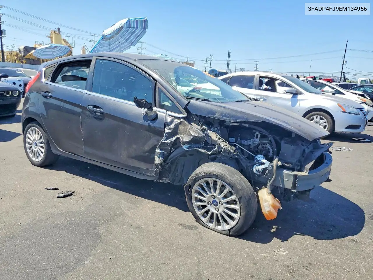 2014 Ford Fiesta Titanium VIN: 3FADP4FJ9EM134956 Lot: 60712786