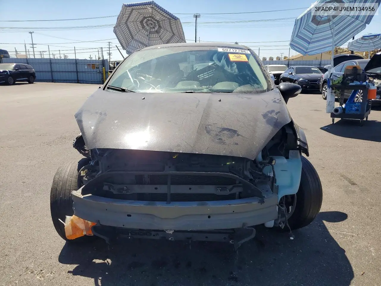 2014 Ford Fiesta Titanium VIN: 3FADP4FJ9EM134956 Lot: 60712786