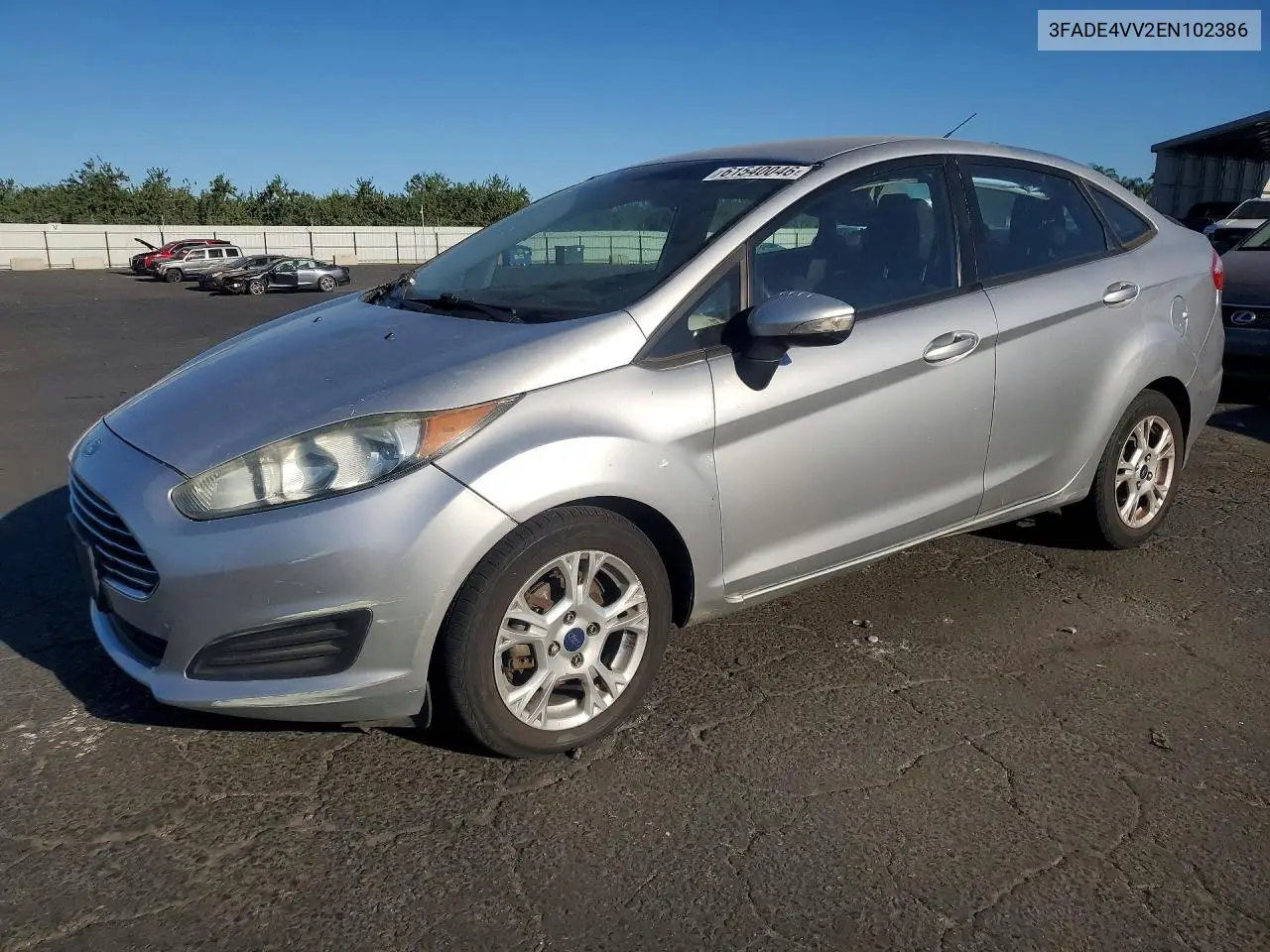 2014 Ford Fiesta VIN: 3FADP4BJ2EM102386 Lot: 61540046