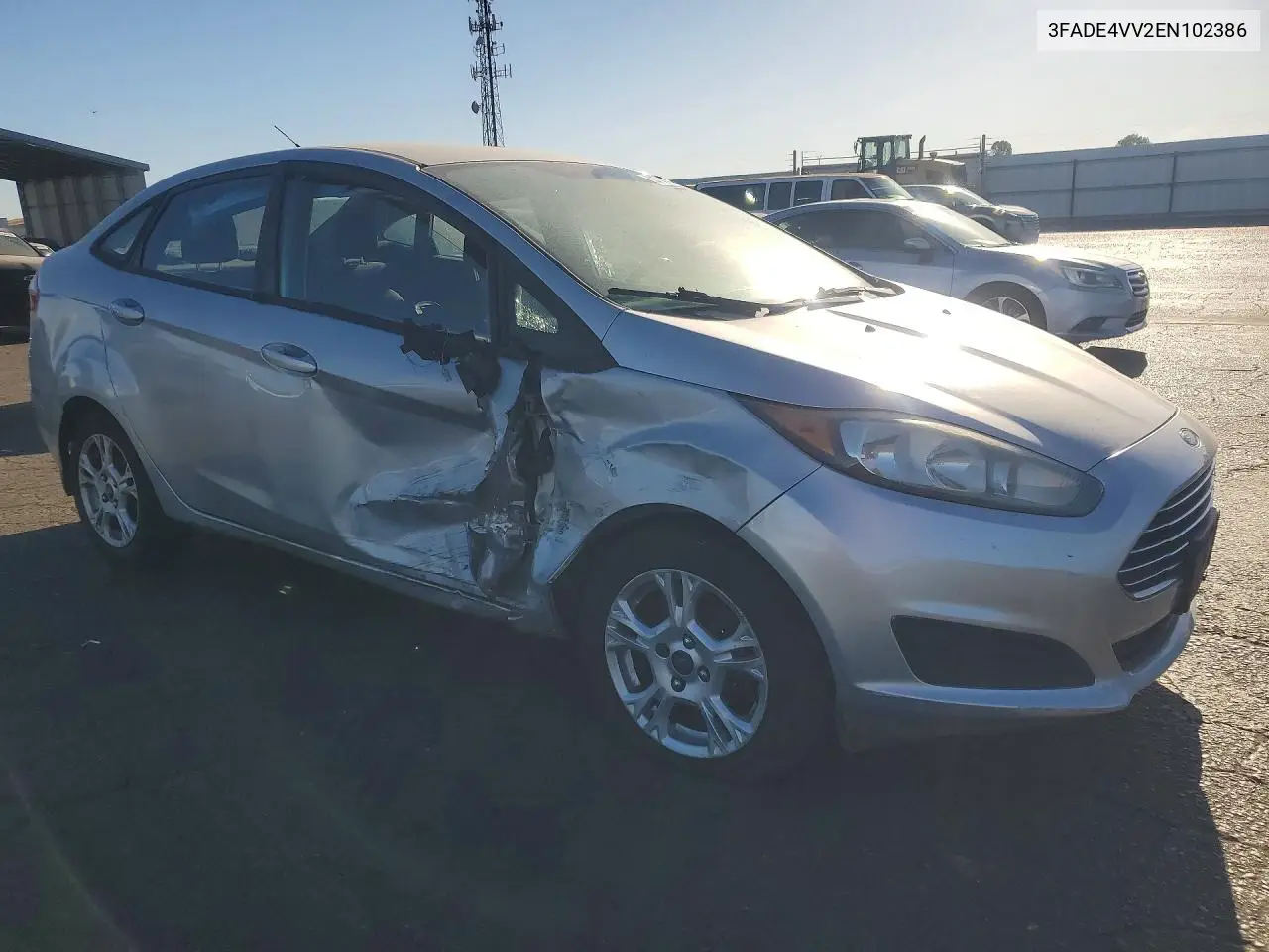2014 Ford Fiesta VIN: 3FADP4BJ2EM102386 Lot: 61540046