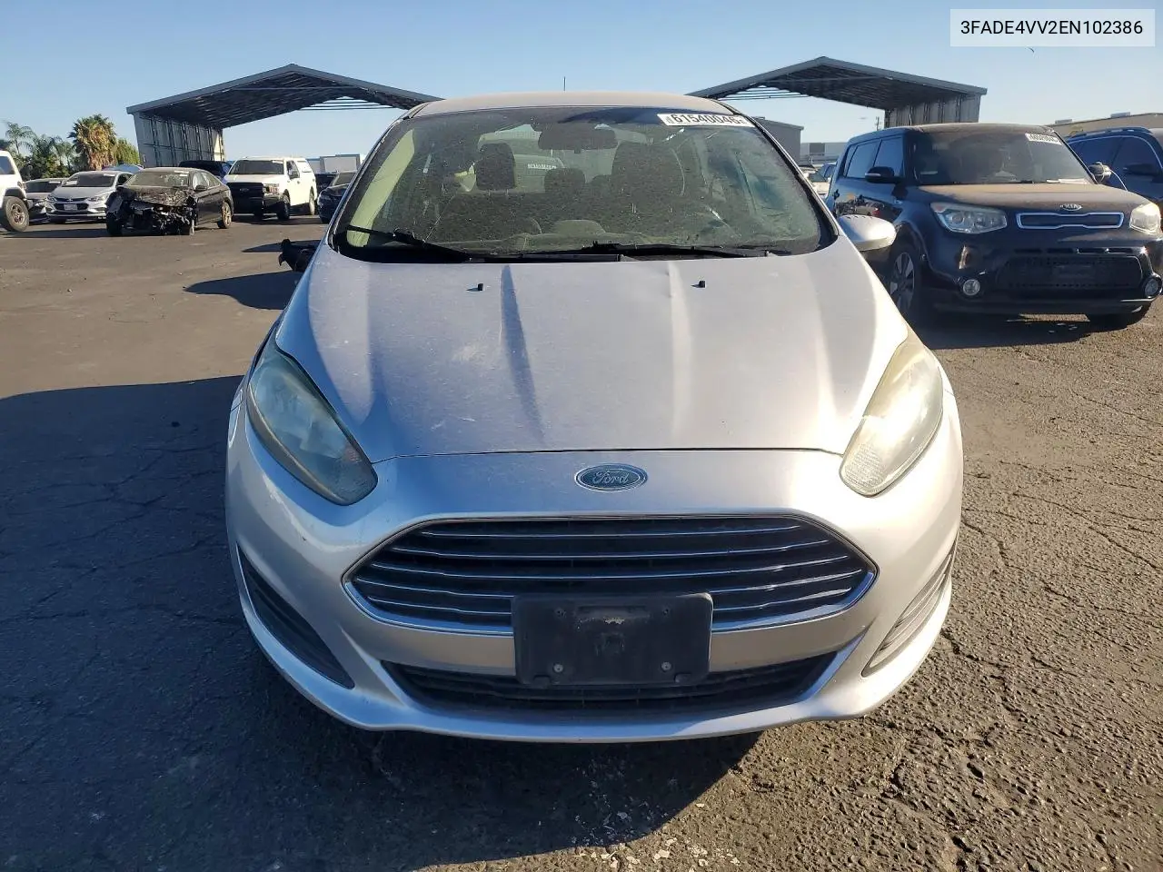 2014 Ford Fiesta VIN: 3FADP4BJ2EM102386 Lot: 61540046