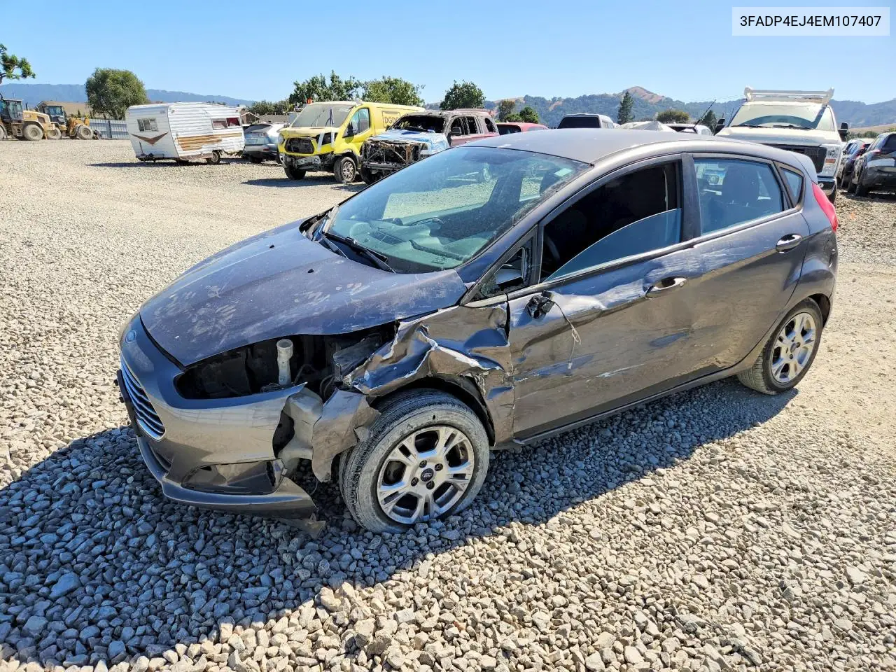 2014 Ford Fiesta Se VIN: 3FADP4EJ4EM107407 Lot: 61551526