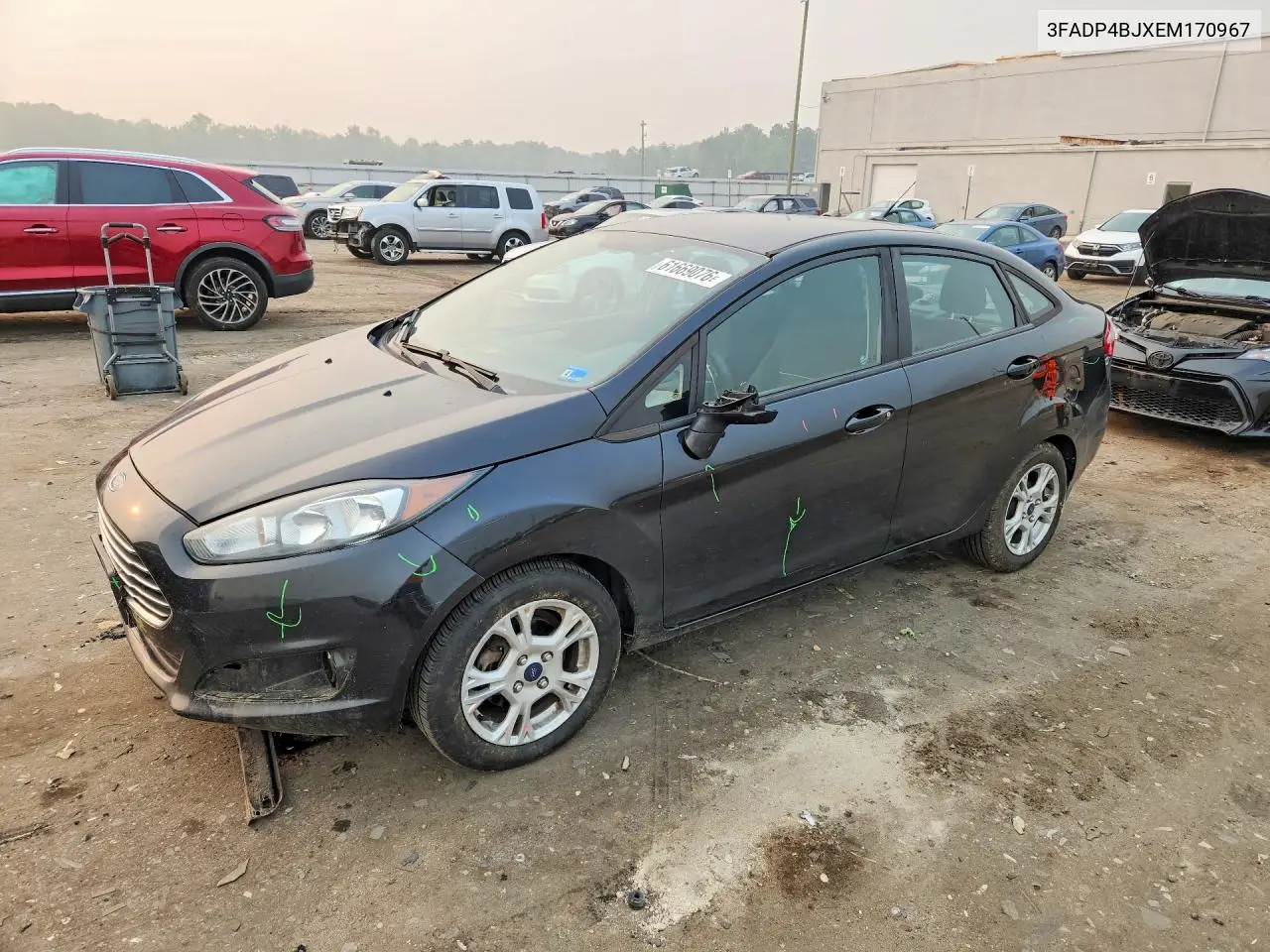 2014 Ford Fiesta Se VIN: 3FADP4BJXEM170967 Lot: 61669076