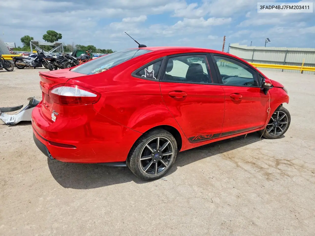 2015 Ford Fiesta Se VIN: 3FADP4BJ7FM203411 Lot: 57028946