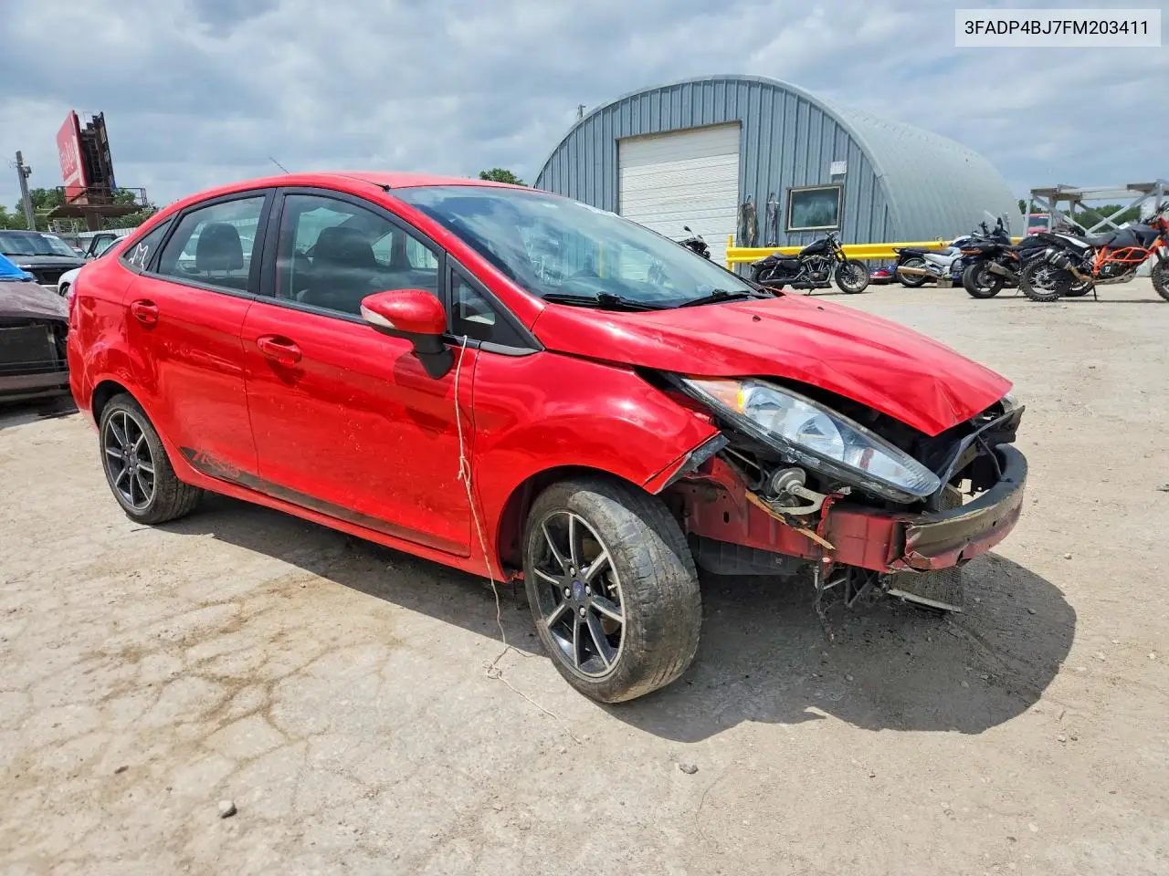 2015 Ford Fiesta Se VIN: 3FADP4BJ7FM203411 Lot: 57028946
