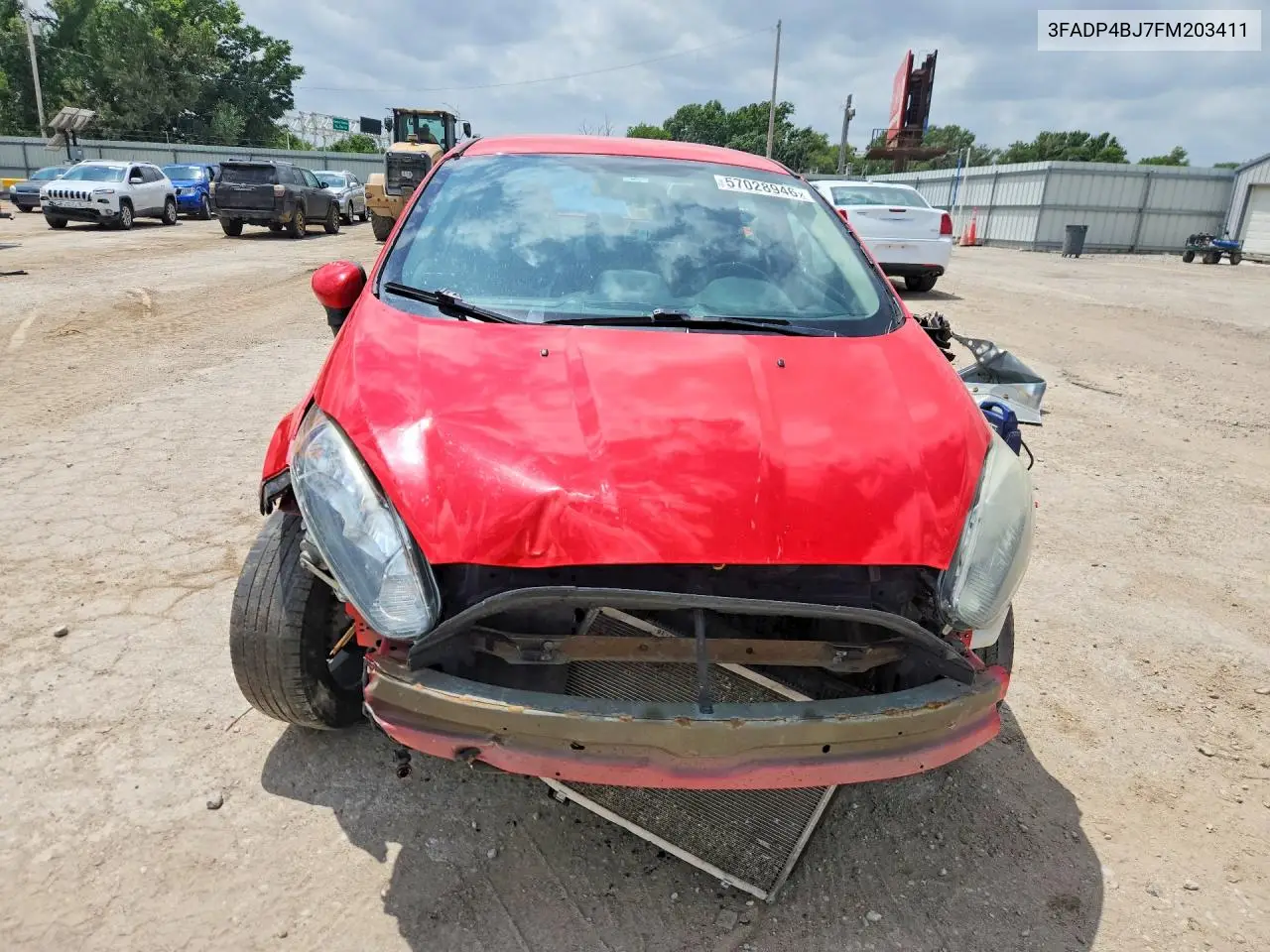 2015 Ford Fiesta Se VIN: 3FADP4BJ7FM203411 Lot: 57028946