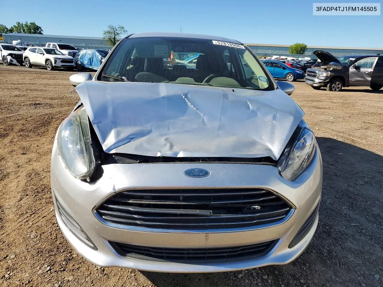2015 Ford Fiesta S VIN: 3FADP4TJ1FM145505 Lot: 57818996