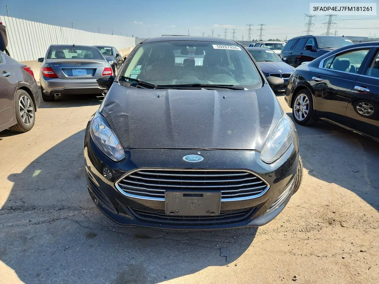 2015 Ford Fiesta Se VIN: 3FADP4EJ7FM181261 Lot: 59267426