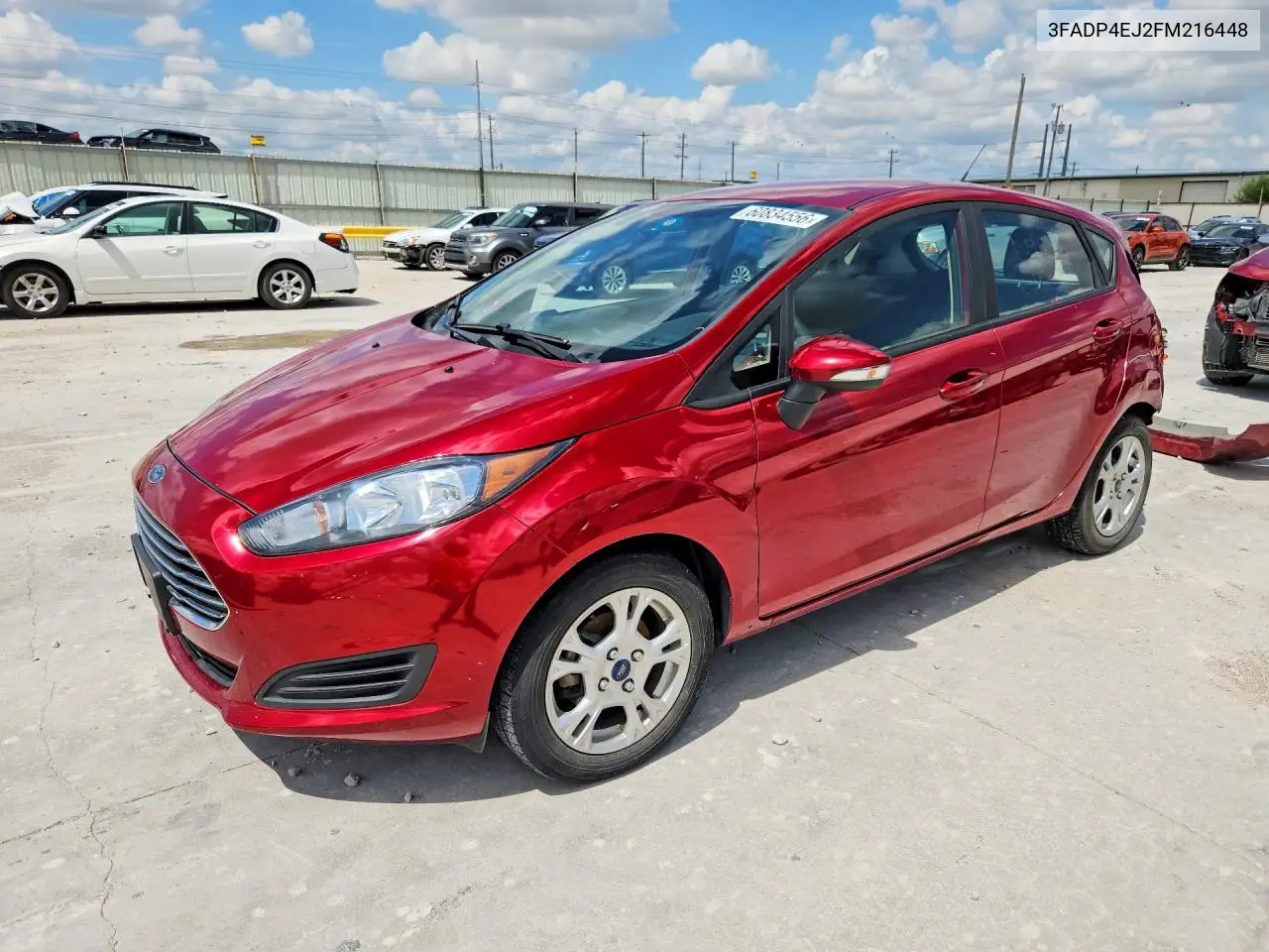 2015 Ford Fiesta Se VIN: 3FADP4EJ2FM216448 Lot: 60834556