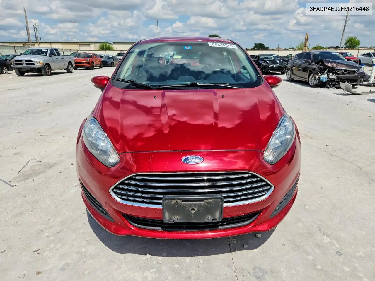 2015 Ford Fiesta Se VIN: 3FADP4EJ2FM216448 Lot: 60834556
