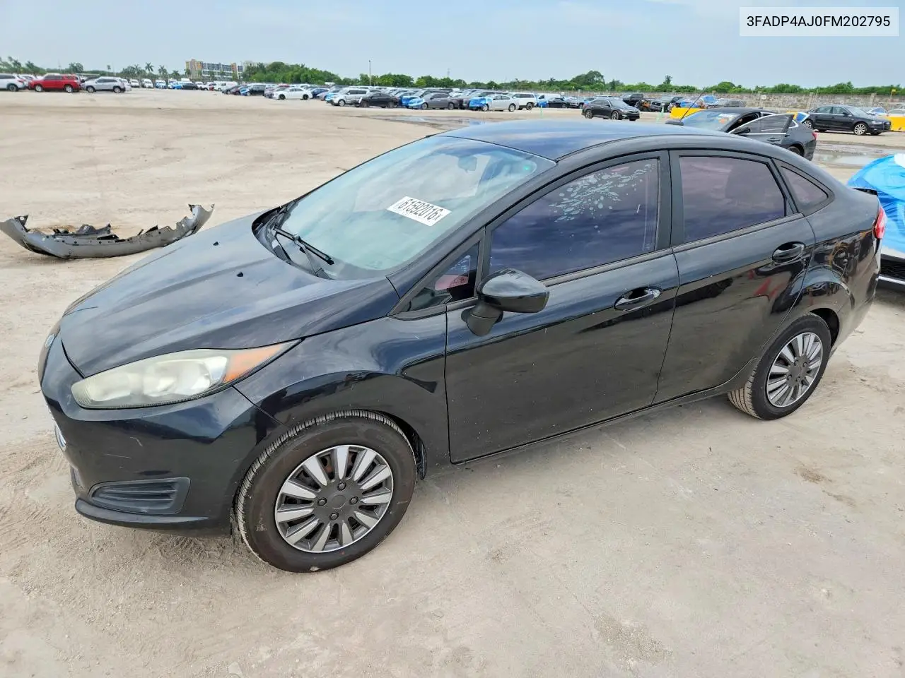 2015 Ford Fiesta S VIN: 3FADP4AJ0FM202795 Lot: 61592016