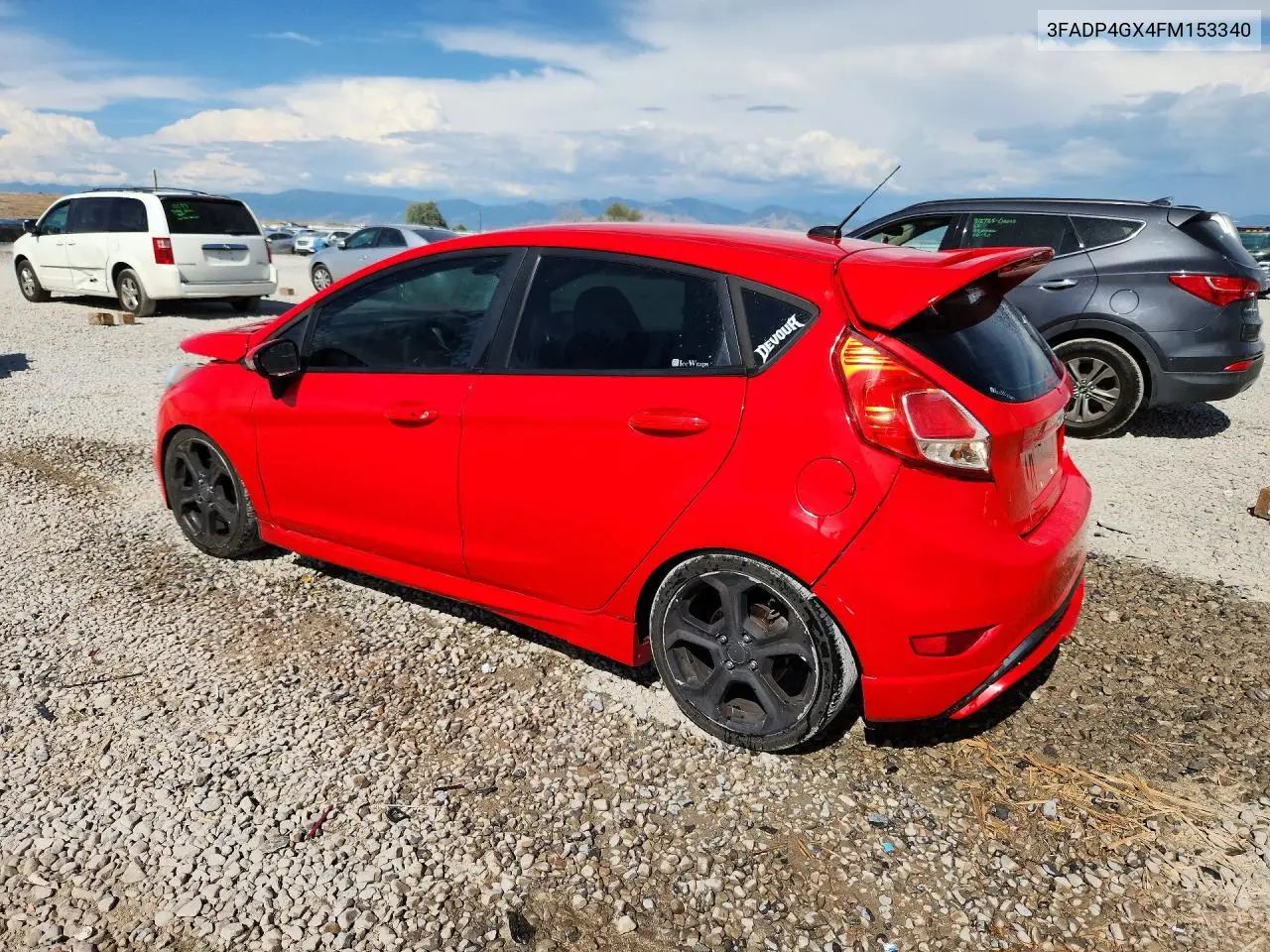 2015 Ford Fiesta St VIN: 3FADP4GX4FM153340 Lot: 61626346