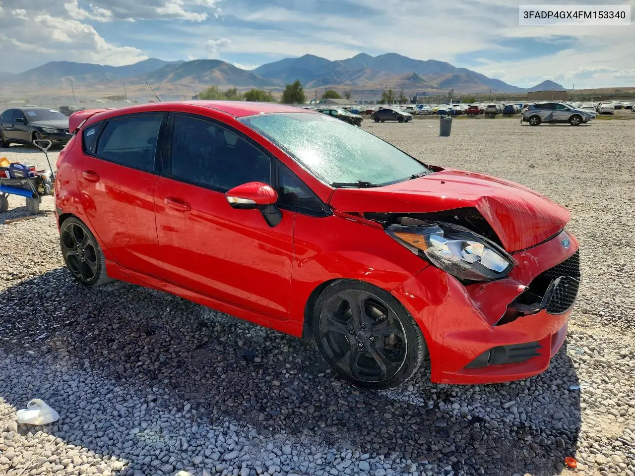 2015 Ford Fiesta St VIN: 3FADP4GX4FM153340 Lot: 61626346