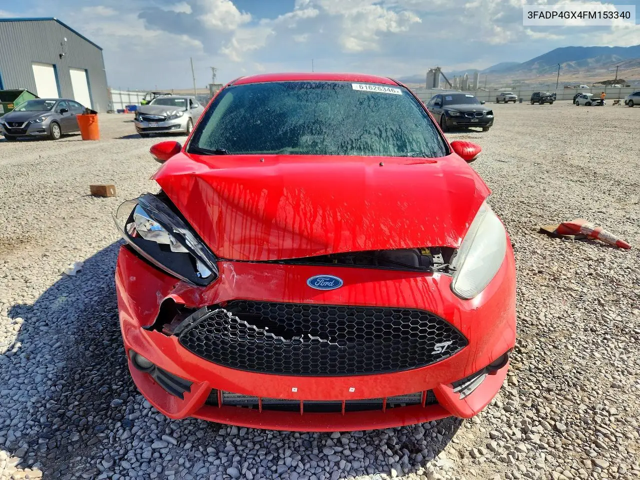 2015 Ford Fiesta St VIN: 3FADP4GX4FM153340 Lot: 61626346