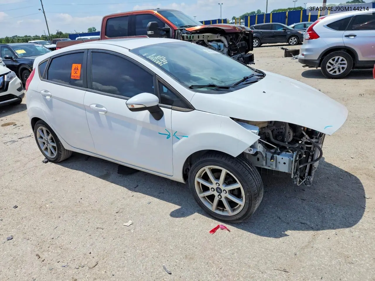2016 Ford Fiesta Se VIN: 3FADP4EJ9GM144214 Lot: 58693976
