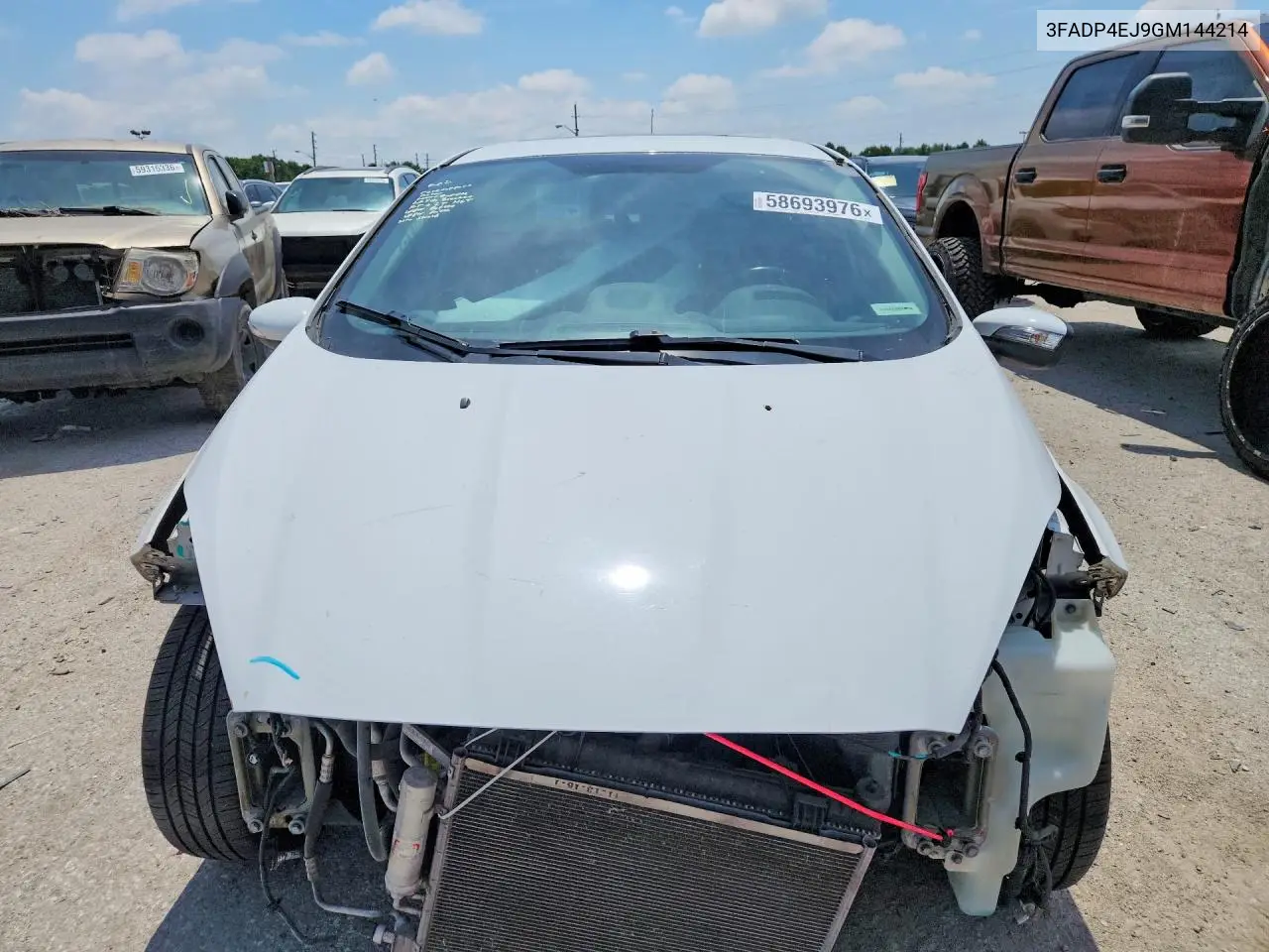 2016 Ford Fiesta Se VIN: 3FADP4EJ9GM144214 Lot: 58693976
