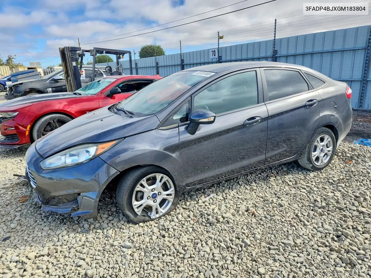 2016 Ford Fiesta Se VIN: 3FADP4BJXGM183804 Lot: 58787466