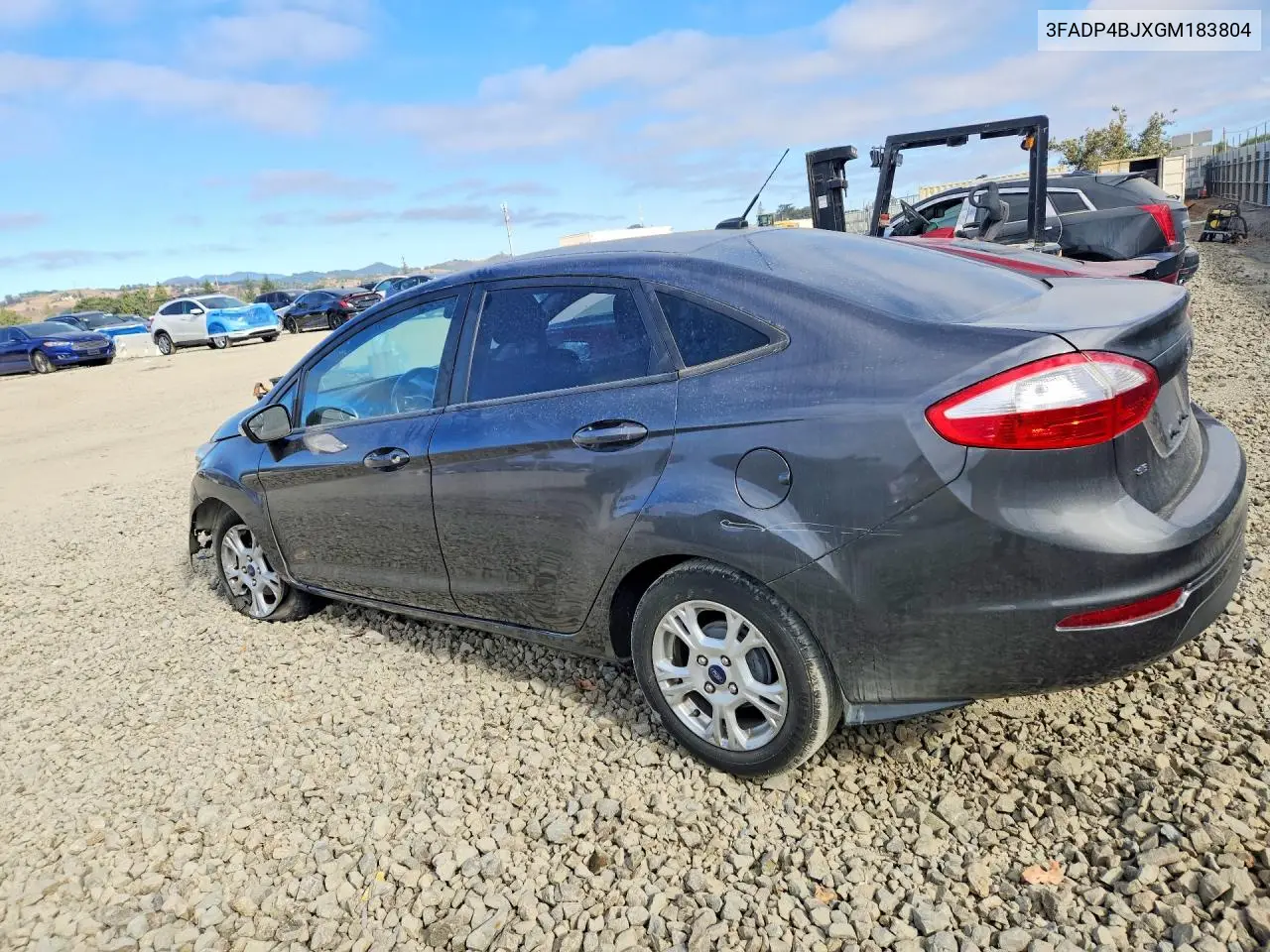 2016 Ford Fiesta Se VIN: 3FADP4BJXGM183804 Lot: 58787466