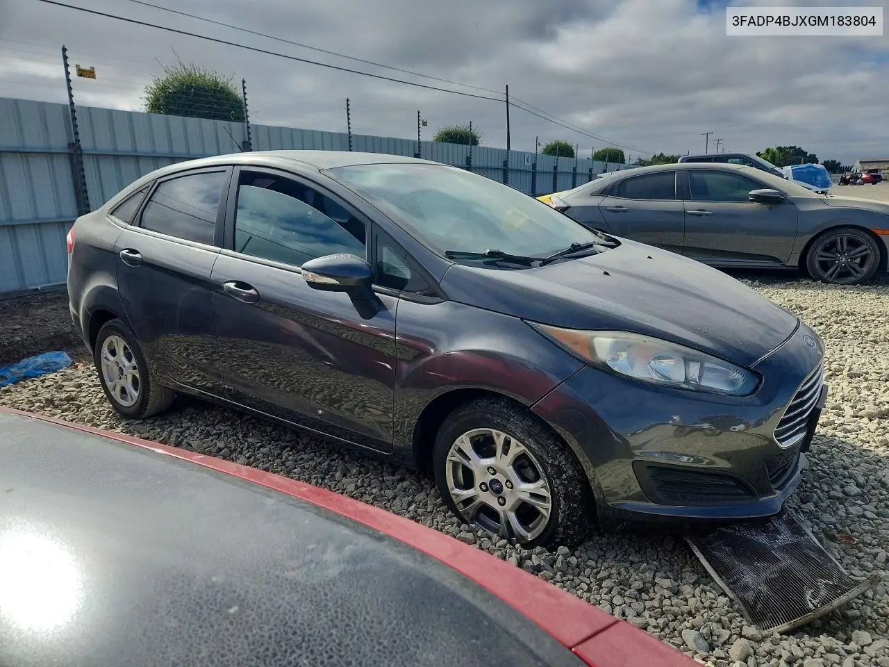 2016 Ford Fiesta Se VIN: 3FADP4BJXGM183804 Lot: 58787466