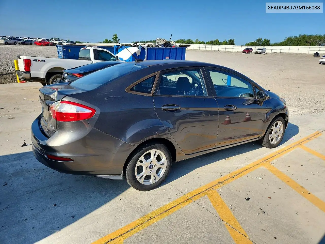 2016 Ford Fiesta Se VIN: 3FADP4BJ7GM156088 Lot: 60185606
