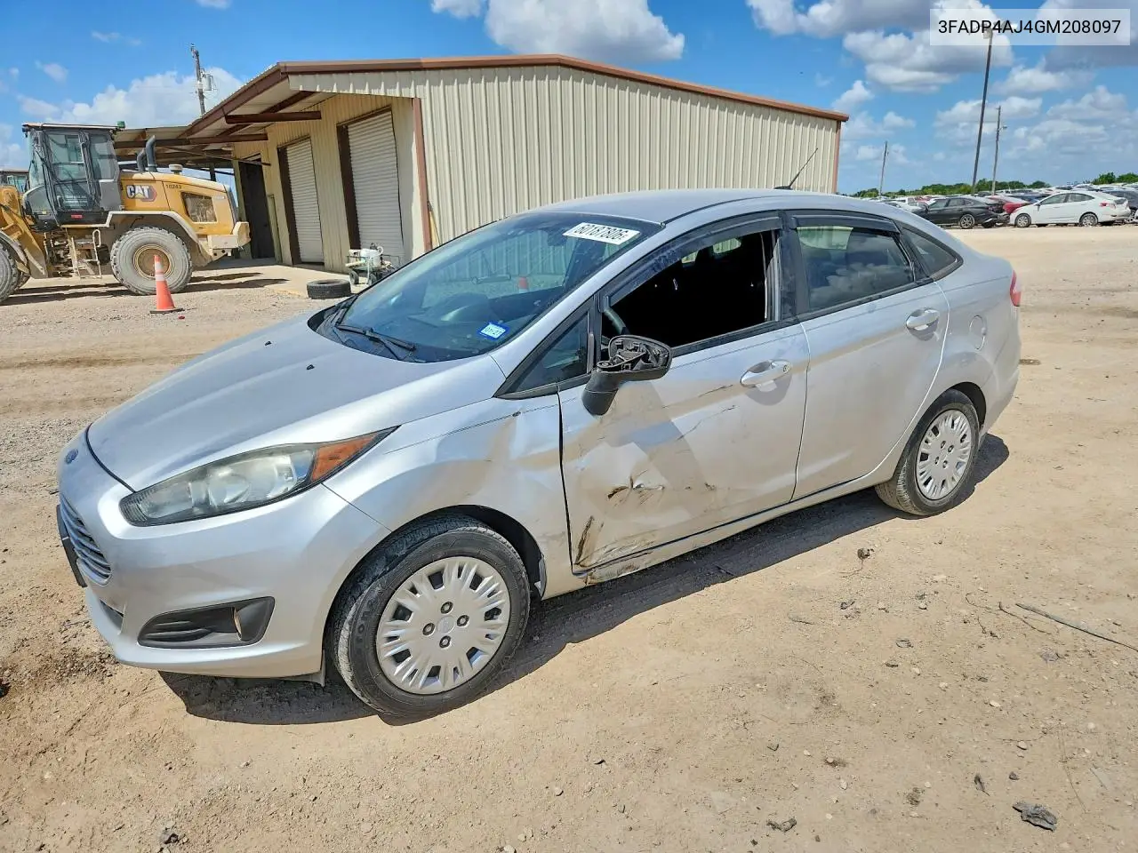 2016 Ford Fiesta S VIN: 3FADP4AJ4GM208097 Lot: 60187806