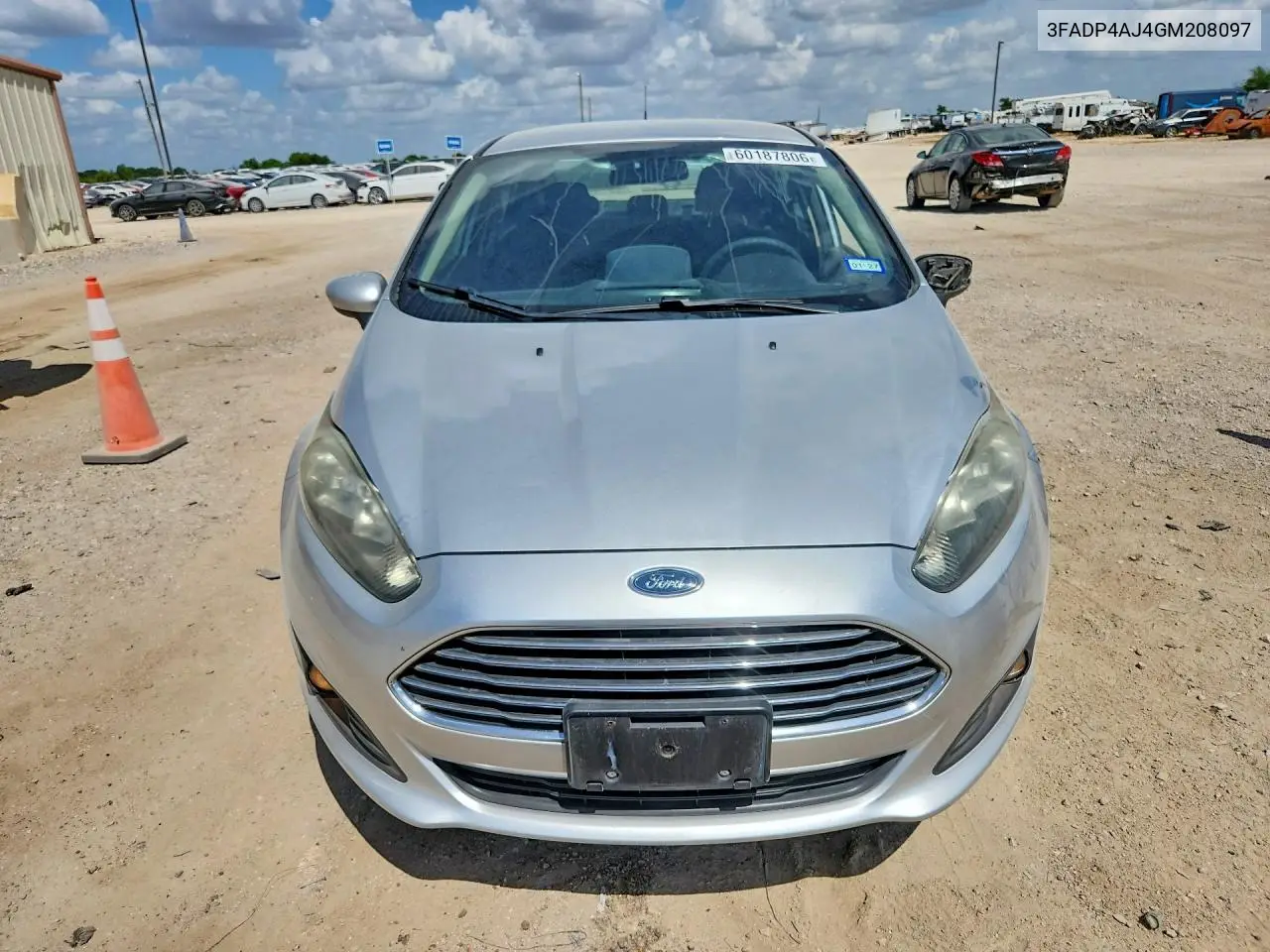 2016 Ford Fiesta S VIN: 3FADP4AJ4GM208097 Lot: 60187806