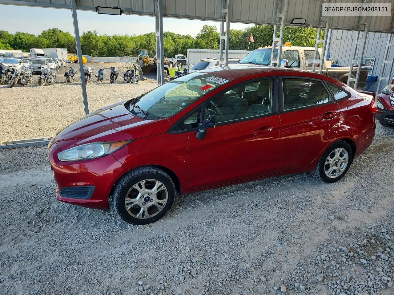 2016 Ford Fiesta Se VIN: 3FADP4BJ8GM208151 Lot: 60705216