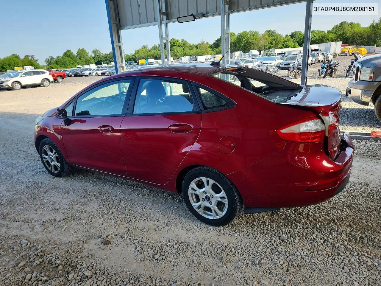 2016 Ford Fiesta Se VIN: 3FADP4BJ8GM208151 Lot: 60705216