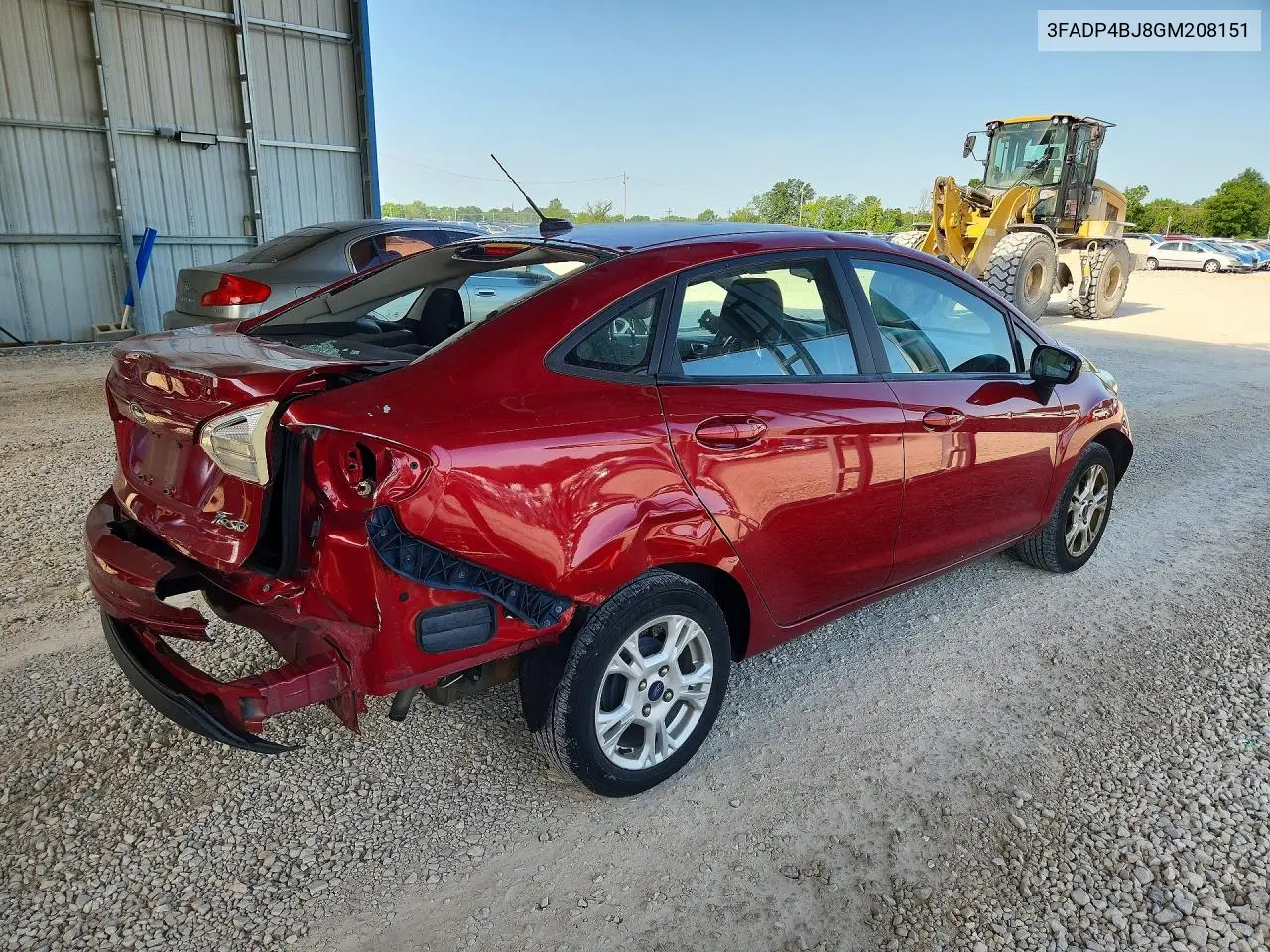2016 Ford Fiesta Se VIN: 3FADP4BJ8GM208151 Lot: 60705216
