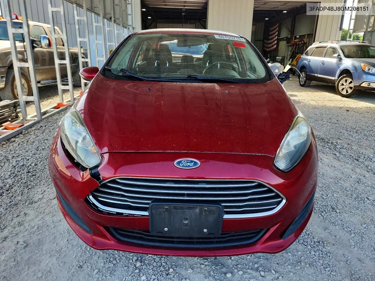 2016 Ford Fiesta Se VIN: 3FADP4BJ8GM208151 Lot: 60705216