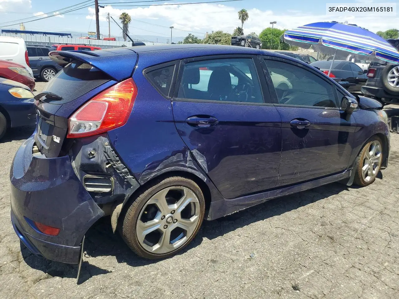 2016 Ford Fiesta St VIN: 3FADP4GX2GM165181 Lot: 60999666